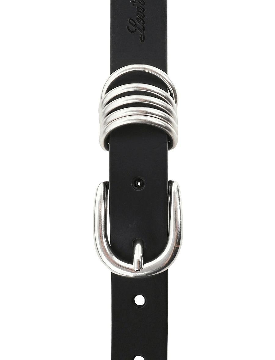 Levi's® - LYLA RING BELT CAVIAR - ledergürtel - blacks - 2
