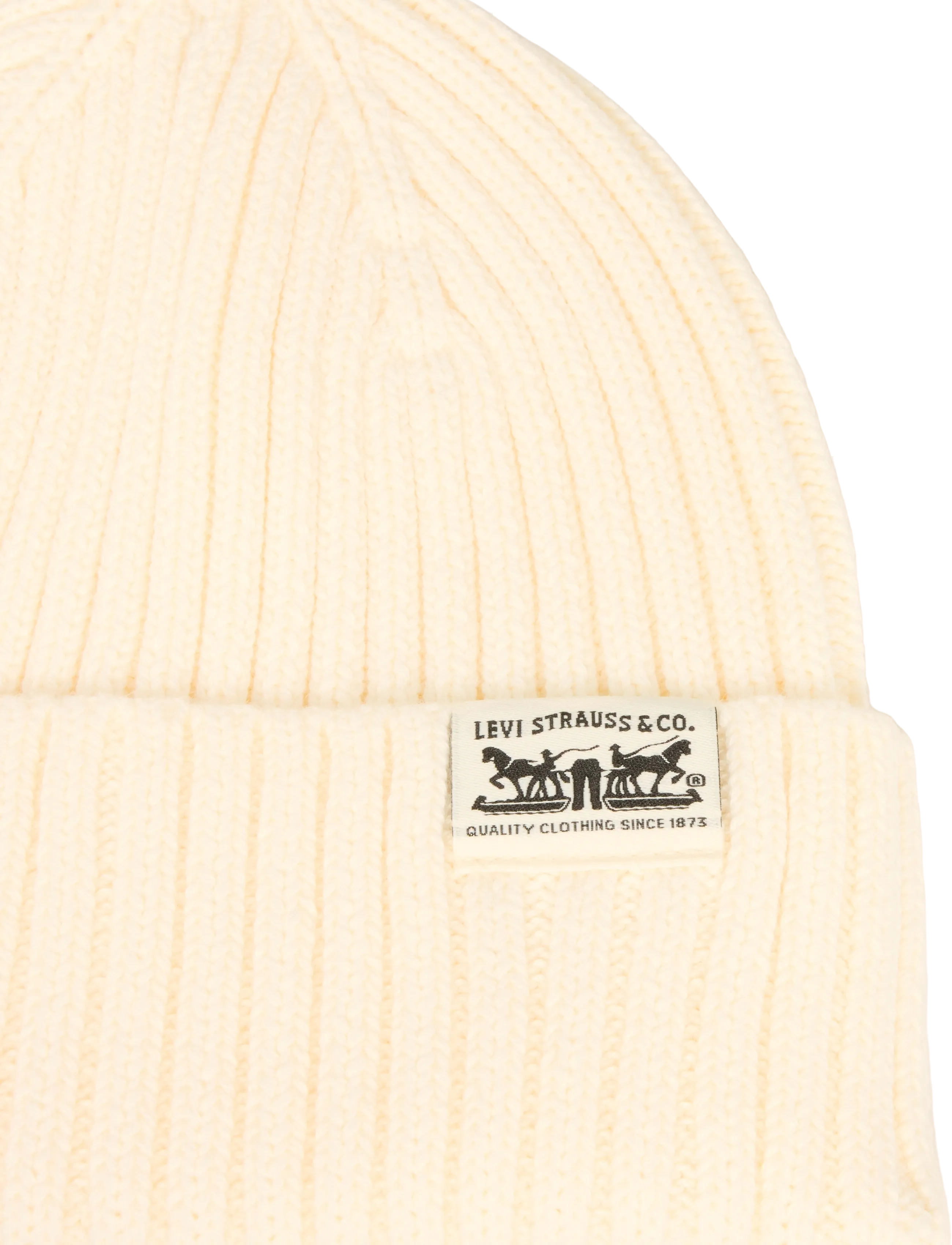 Levi's® - WS SUNSET BEANIE EGRET - mössor - whites - 3