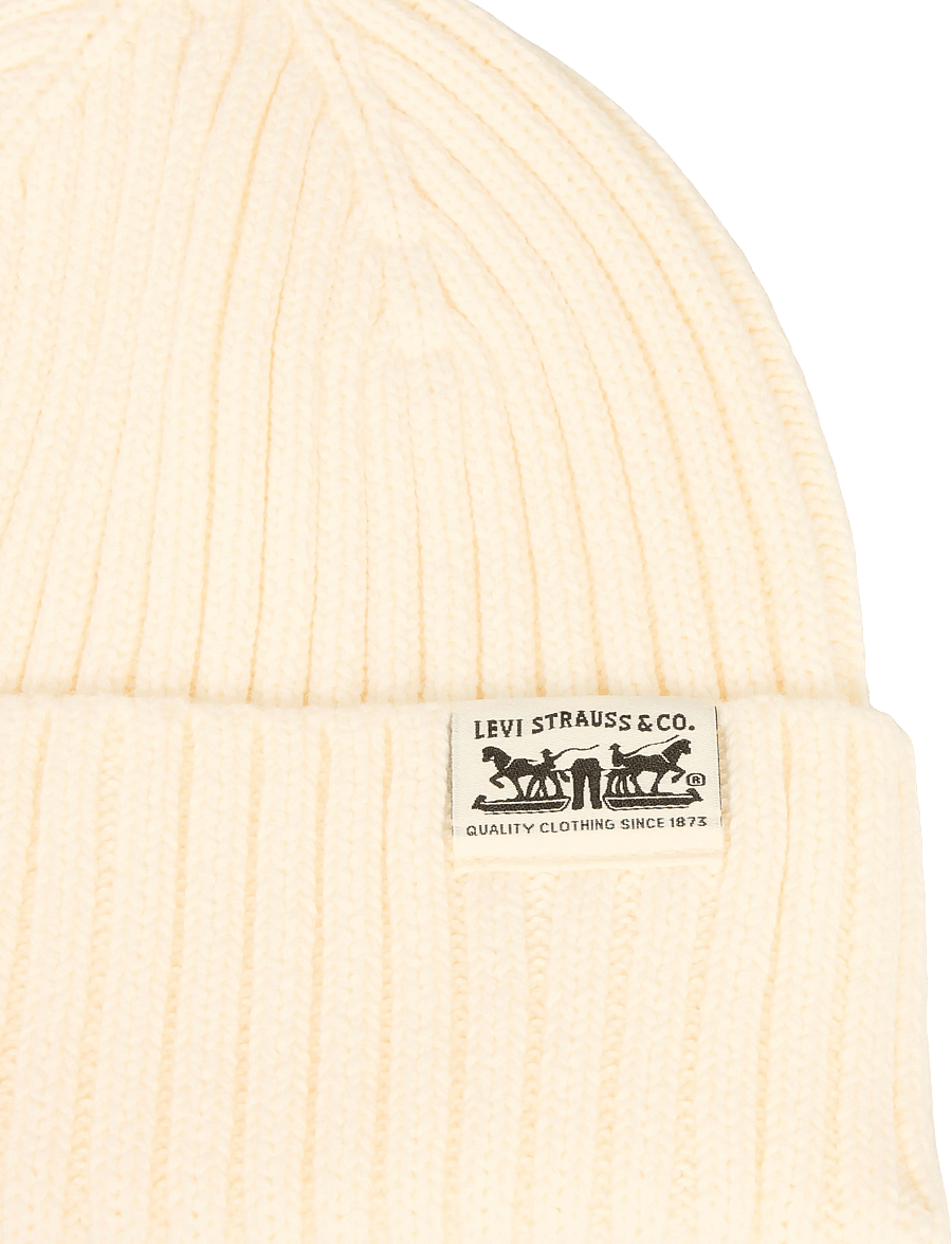 Levi's® - WS SUNSET BEANIE EGRET - mössor - whites - 3