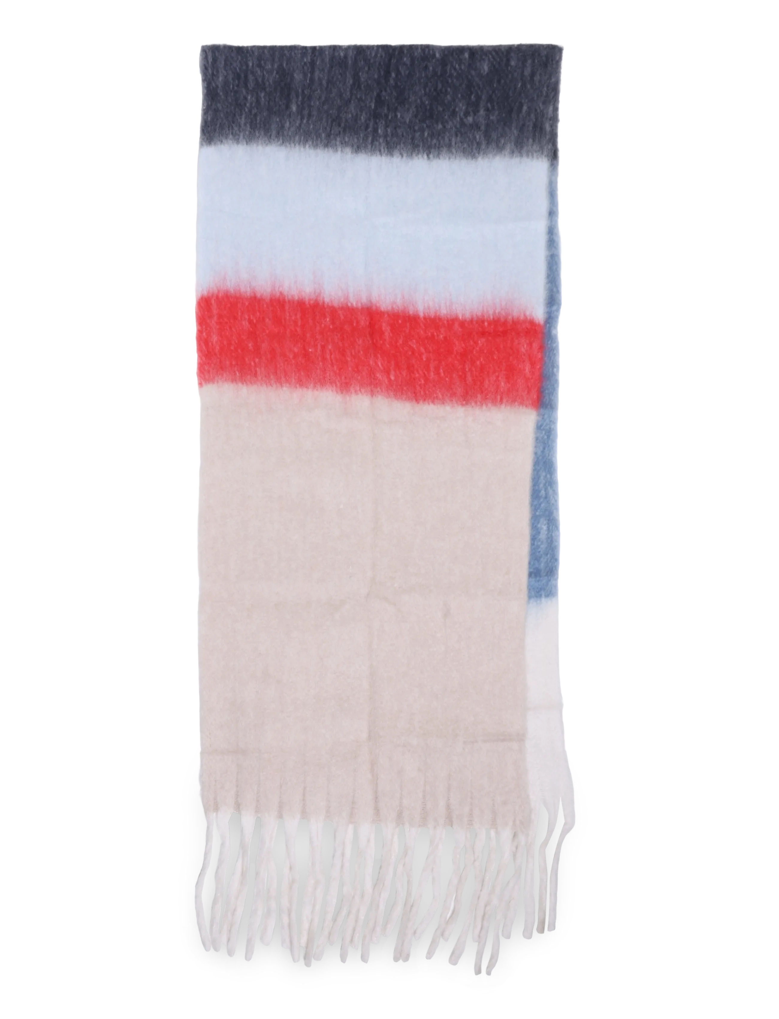 Levi's® FUZZY SCARF ZYLA PLACED STRIPE - Accessoarer - MULTI-COLOR / cream