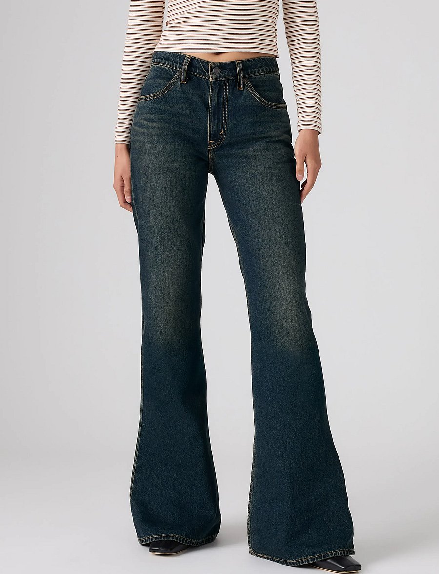 Levi's® - PUDDLE SNAP FLARE HIGH VIBRATI - flared jeans - dark indigo - worn in - 3