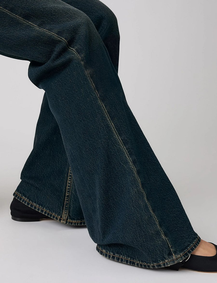 Levi's® - PUDDLE SNAP FLARE HIGH VIBRATI - flared jeans - dark indigo - worn in - 4