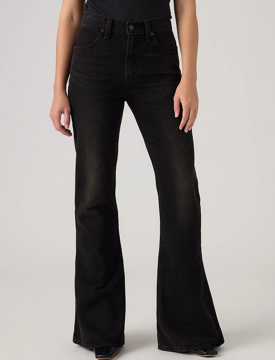 Levi's® - PUDDLE SNAP FLARE DROP THE HAM - schlaghosen - med indigo - worn in - 5