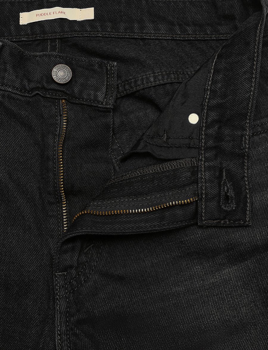 Levi's® - PUDDLE SNAP FLARE DROP THE HAM - flared jeans - med indigo - worn in - 3