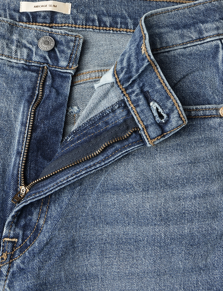 Levi's® - RIBCAGE SLIM SWEET NOON - slim fit jeans - med indigo - worn in - 3
