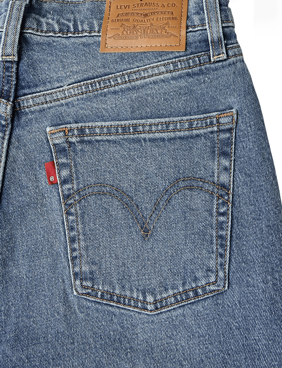 Levi's® - RIBCAGE SLIM SWEET NOON - slim fit jeans - med indigo - worn in - 4