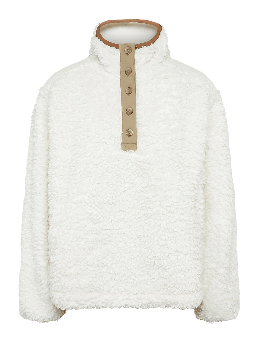 Levi's® - IRIS PULLOVER SHERPA FLEECE EG - fliisid ja vahekihid - whites - 0