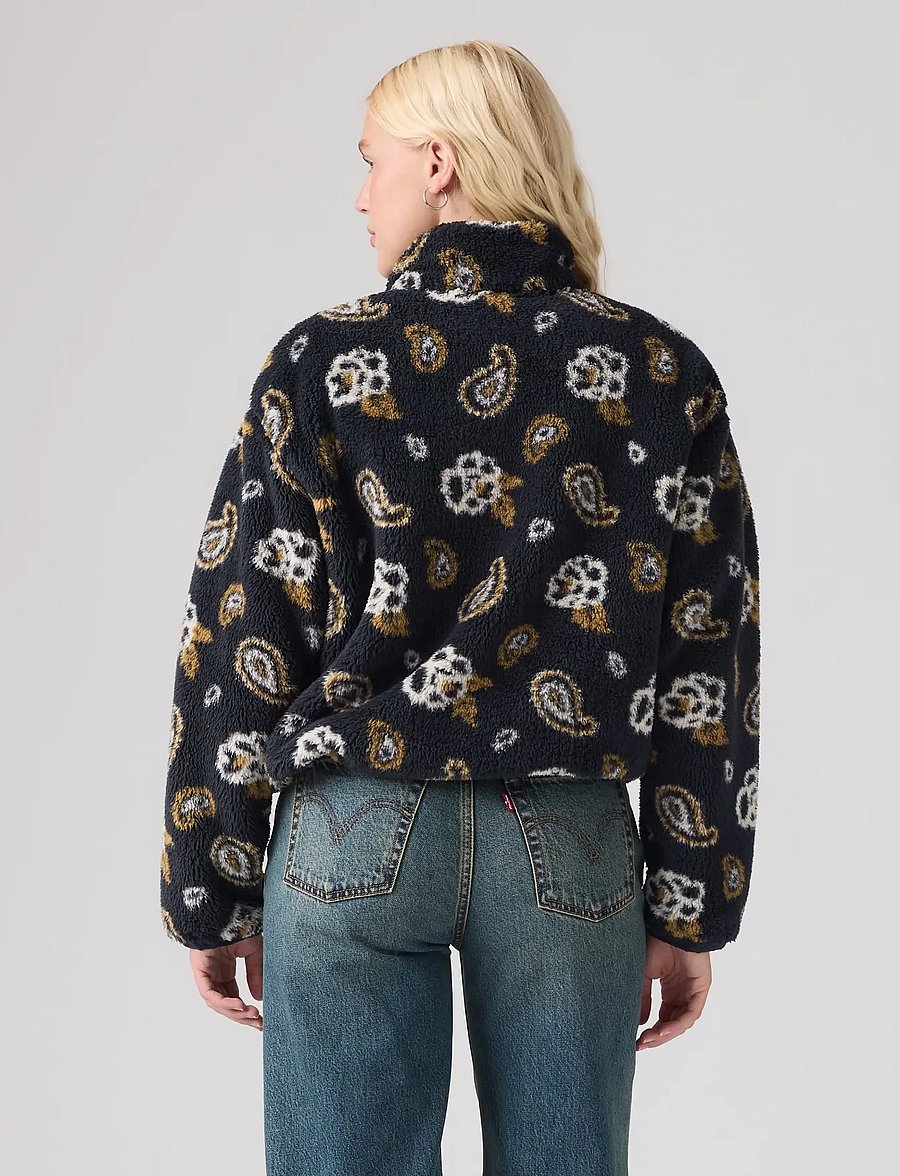 Levi's® - ATWOOD SHERPA 1/4 ZIP PAISLEY - fleeces & midlayers - neutrals - 4
