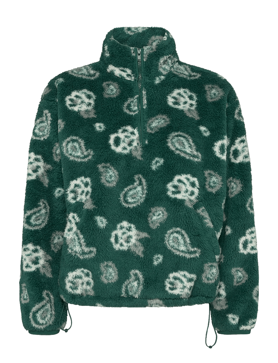 Levi's® - ATWOOD SHERPA 1/4 ZIP PAISLEY - fleece og mellemlag - greens - 1