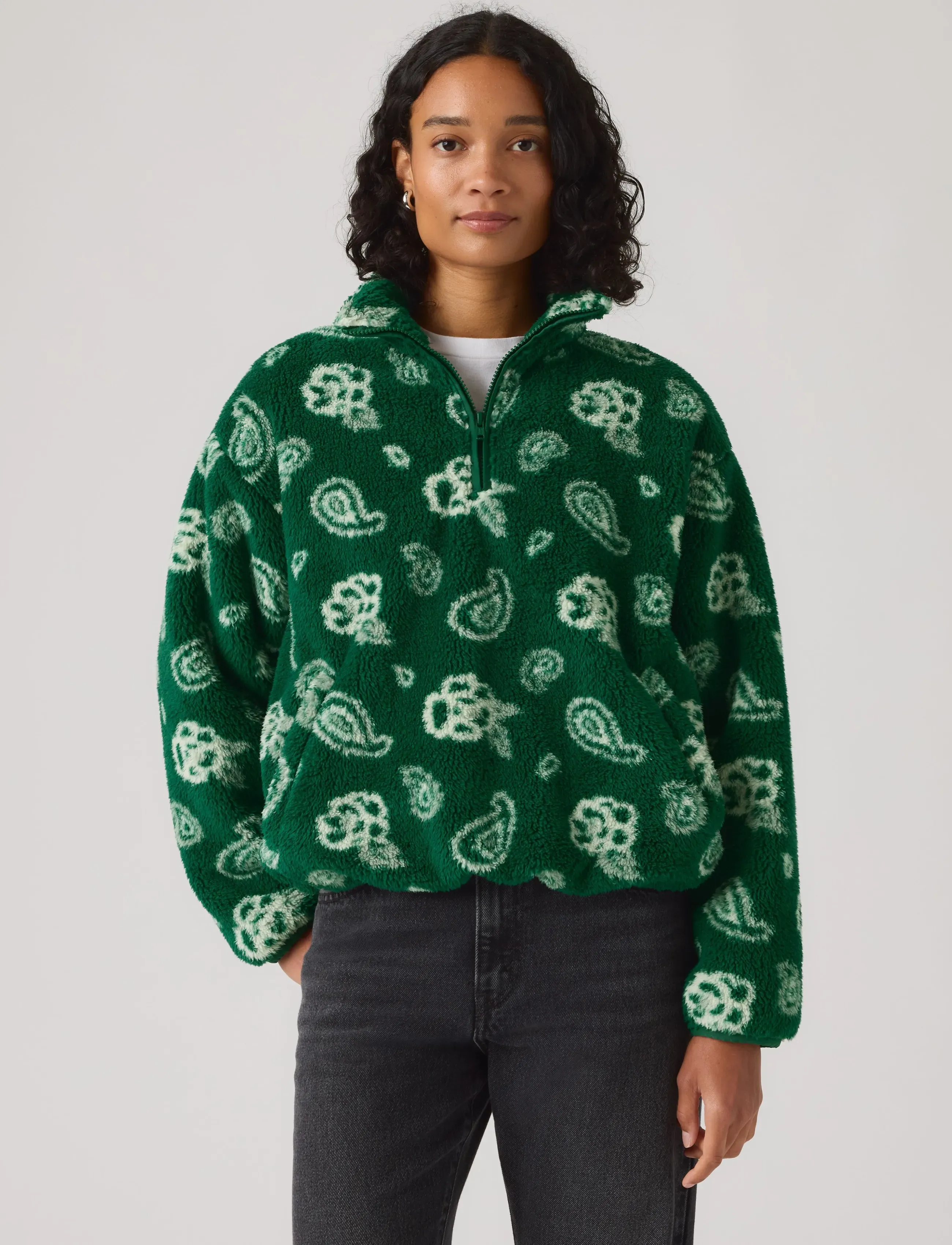 Atwood Sherpa 1/4 Zip Paisley