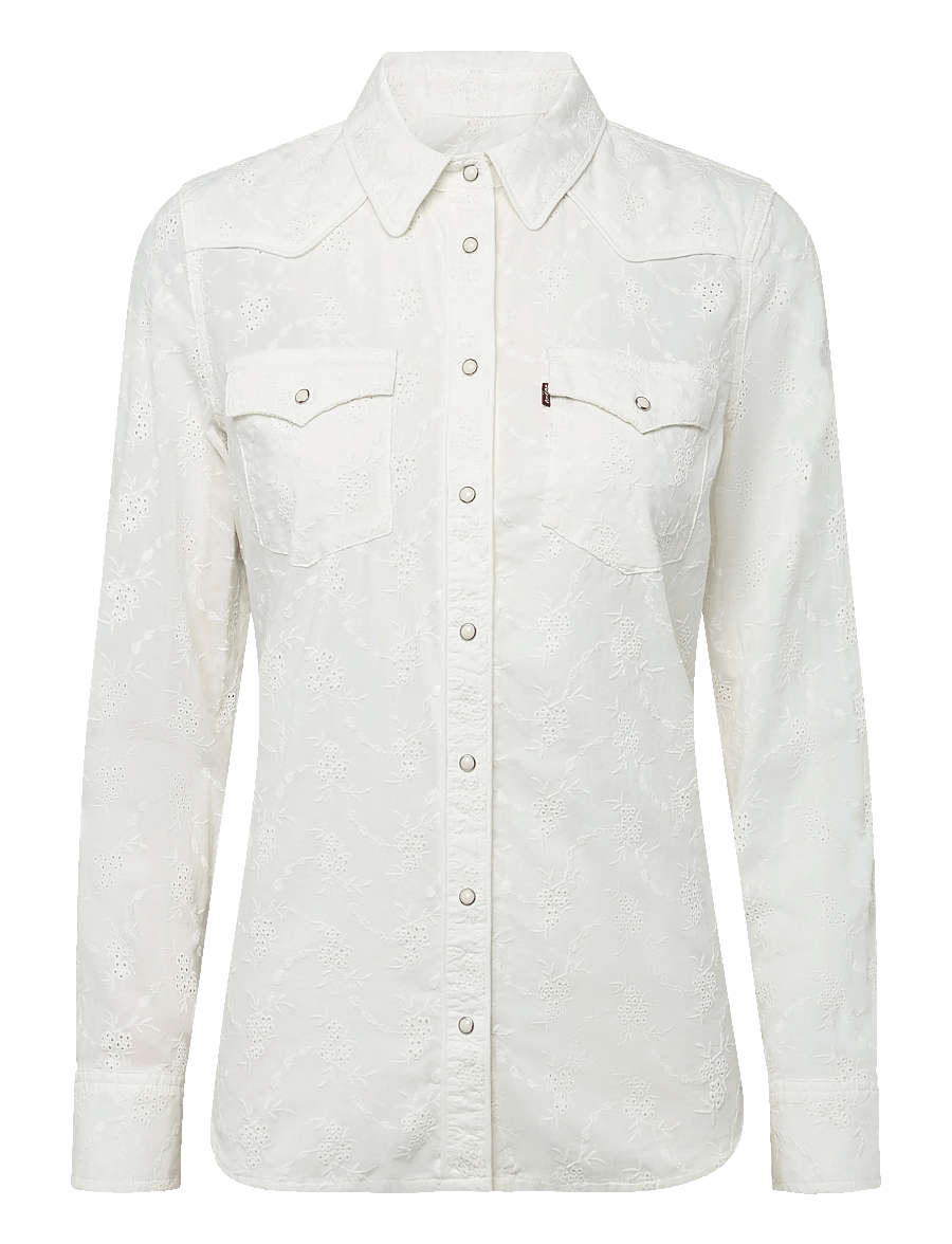 Levi's® - HERITAGE WESTERN EYELET SHIRT - långärmade skjortor - neutrals - 1