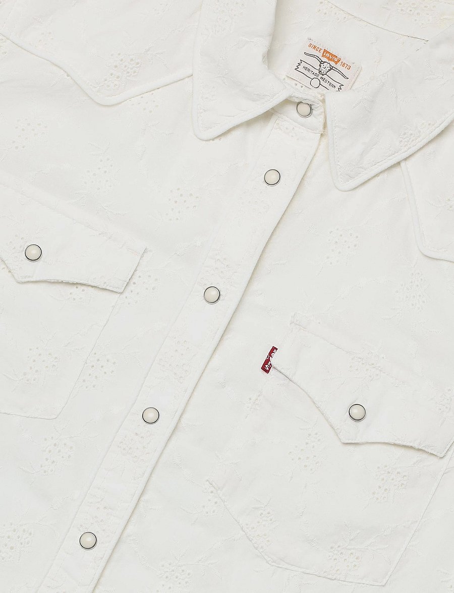 Levi's® - HERITAGE WESTERN EYELET SHIRT - långärmade skjortor - neutrals - 5