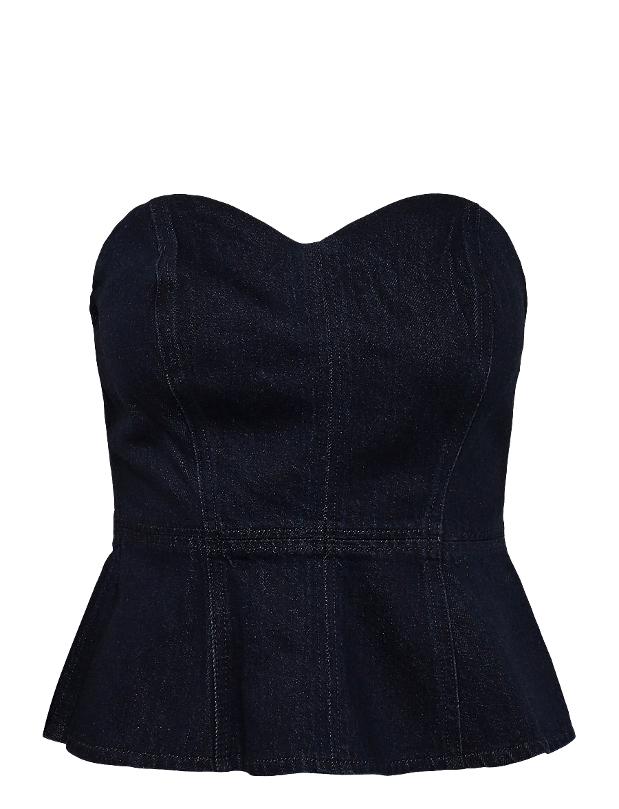 Levi's® - SWEETHEART BUSTIER BIG BRAG BU - crop tops - dark indigo - flat finish - 0