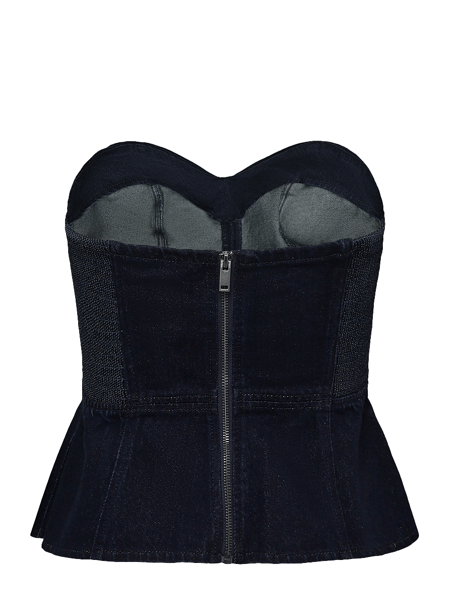 Levi's® - SWEETHEART BUSTIER BIG BRAG BU - crop tops - dark indigo - flat finish - 1