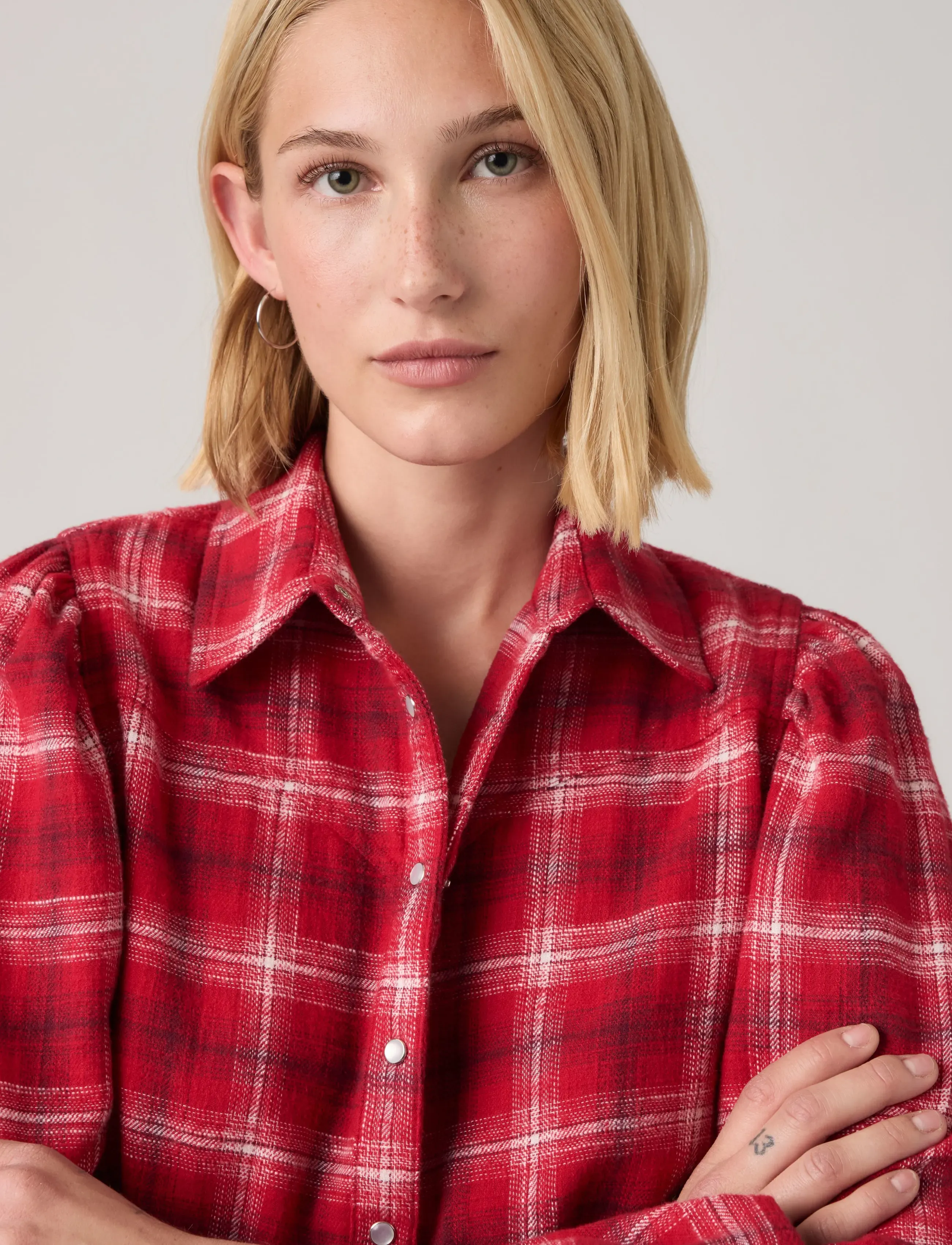 Levi's® - JUNA WESTERN SHIRT ISOLDE PLAI - teksasärgid - multi-color - 3