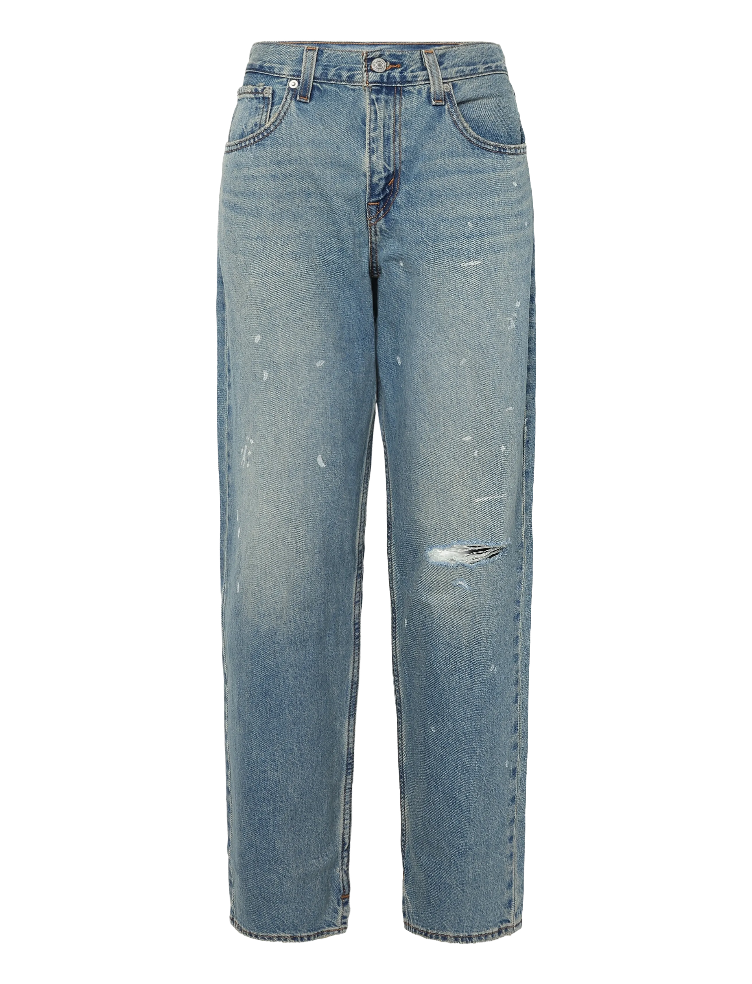 Levi's® - LOOSE TAPER H226 HI AND WELCOM - tapered jeans - med indigo - worn in - 1