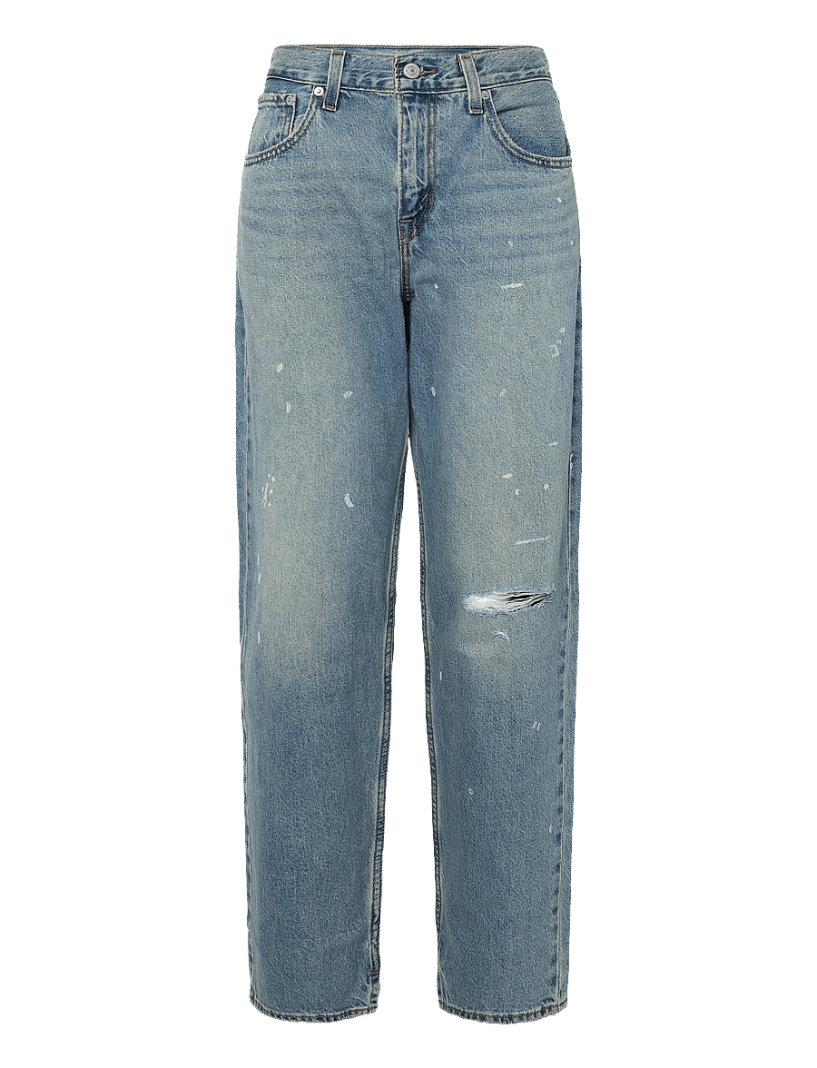 Levi's® - LOOSE TAPER H226 HI AND WELCOM - tapered jeans - med indigo - worn in - 1