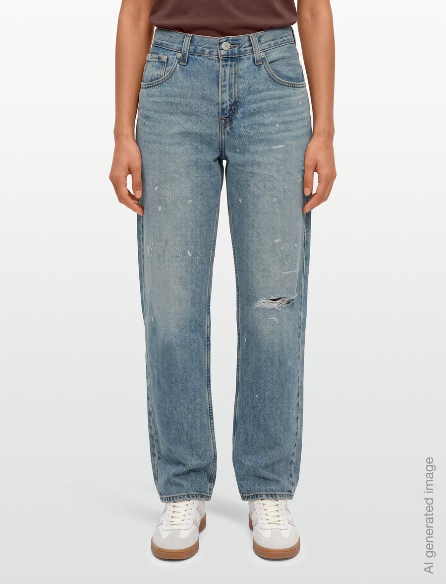 Levi's® - LOOSE TAPER H226 HI AND WELCOM - tapered jeans - med indigo - worn in - 3