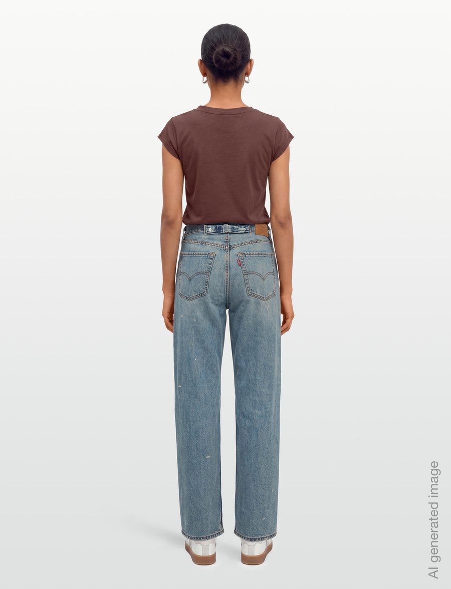 Levi's® - LOOSE TAPER H226 HI AND WELCOM - tapered jeans - med indigo - worn in - 4