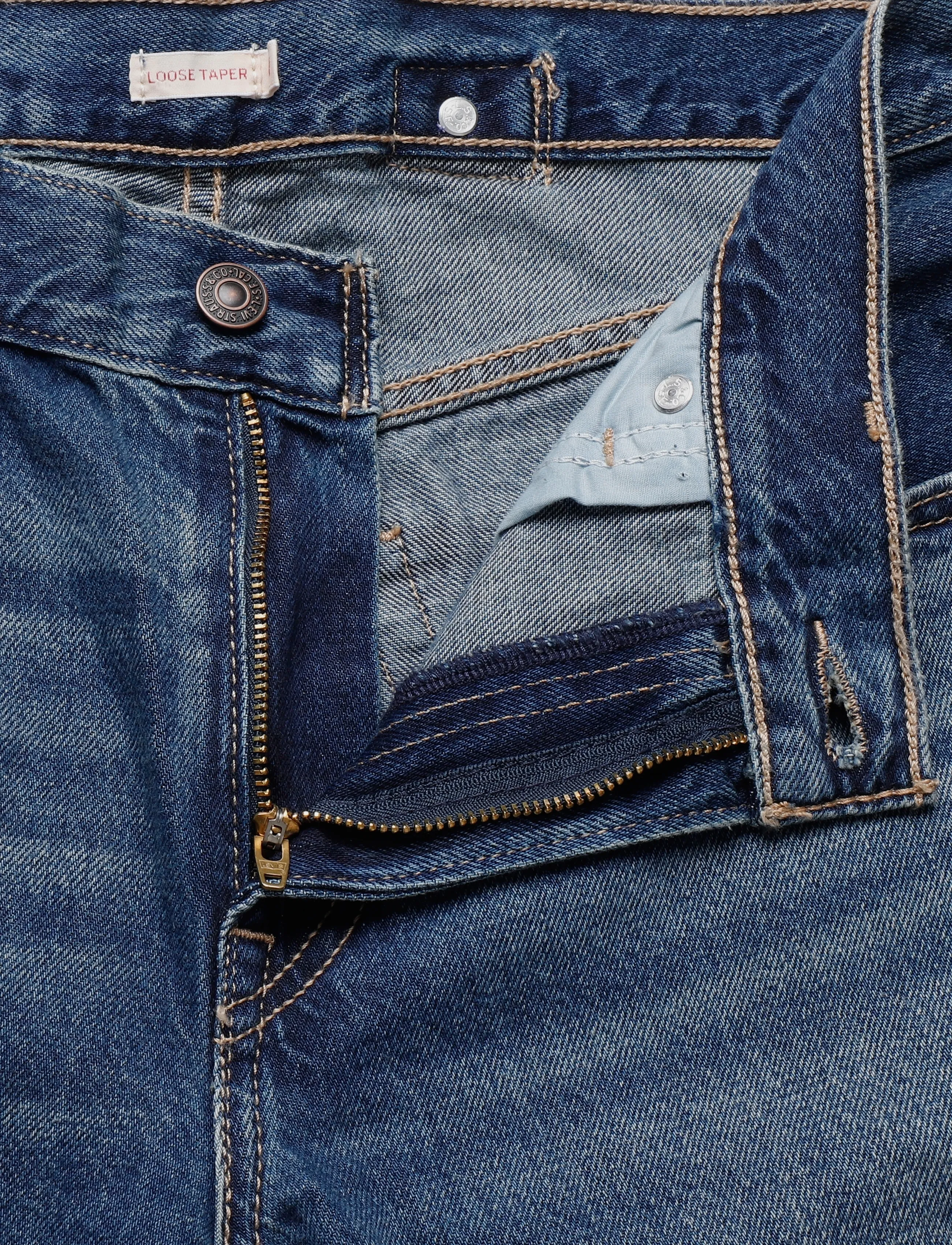 Levi's® - LOOSE TAPER H226 LETS FLY - med indigo - worn in - 3