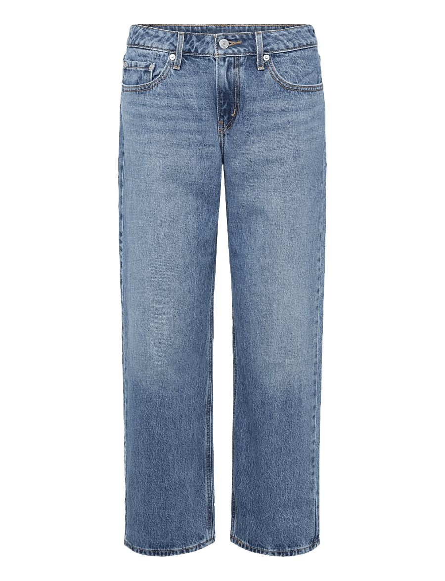 Levi's® - LOW STRAIGHT REAL RECOGNIZE RE - straight jeans - med indigo - worn in - 0