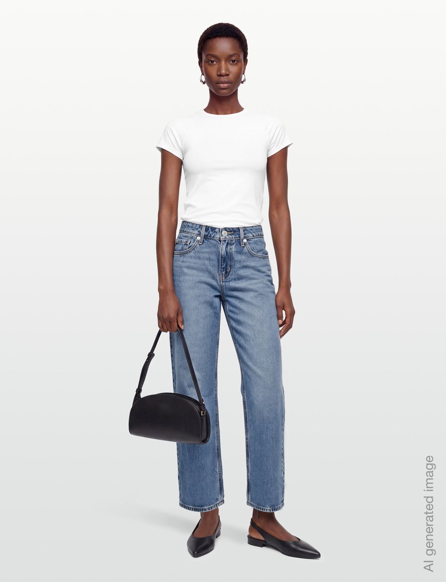 Levi's® - LOW STRAIGHT REAL RECOGNIZE RE - igapäevane stiil - med indigo - worn in - 0