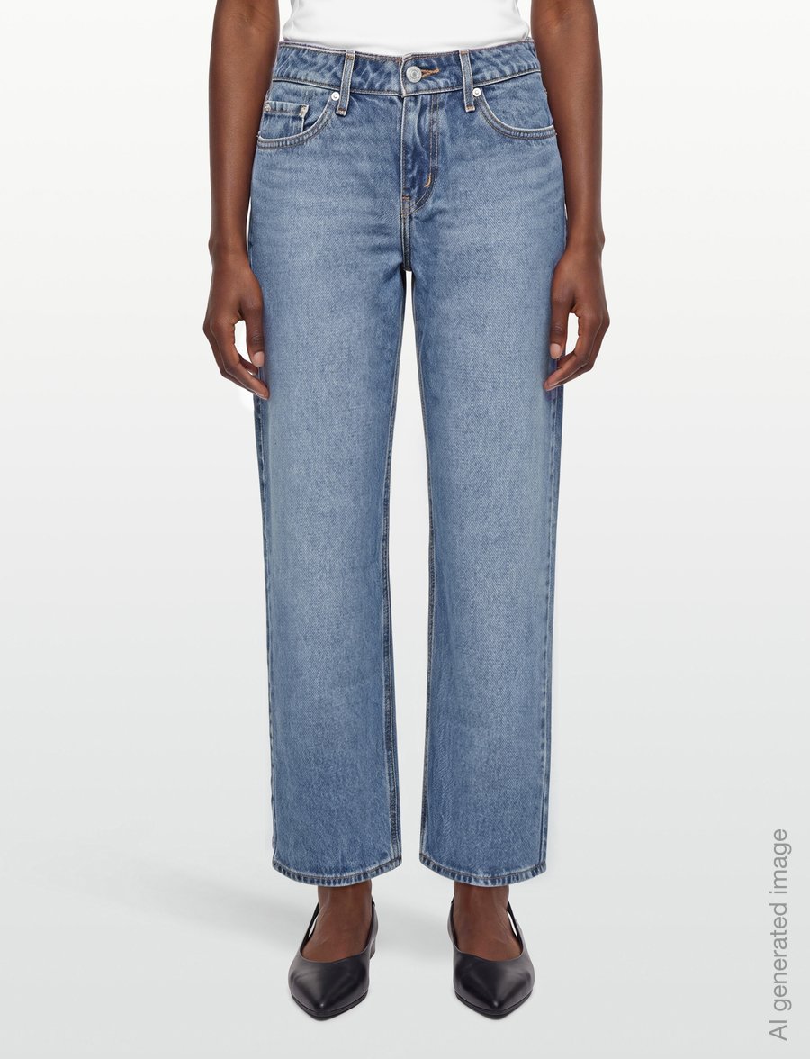 Levi's® - LOW STRAIGHT REAL RECOGNIZE RE - igapäevane stiil - med indigo - worn in - 3