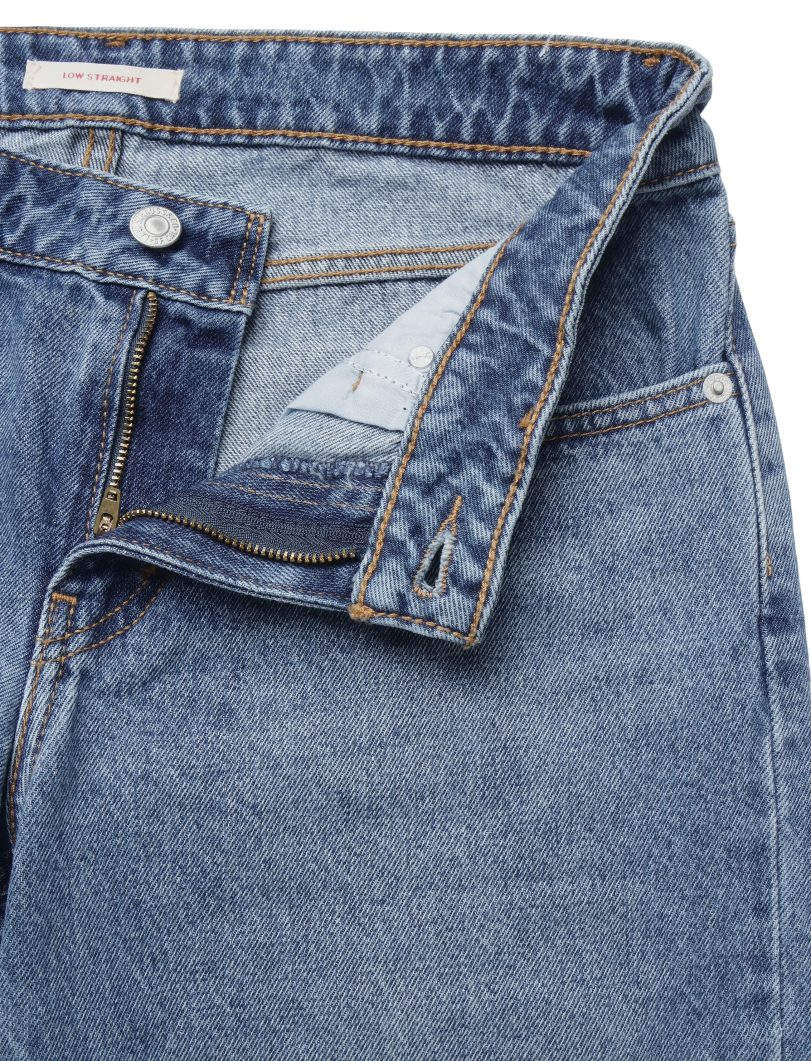 Levi's® - LOW STRAIGHT REAL RECOGNIZE RE - med indigo - worn in - 3