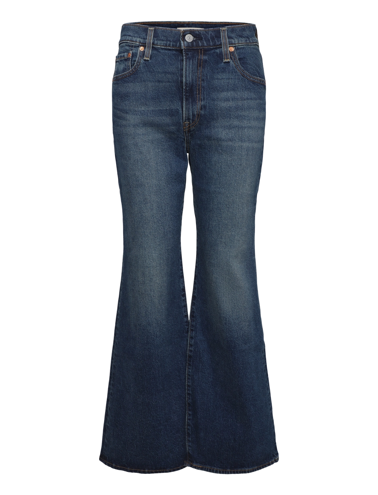 Levi's® - RIBCAGE FLARE H226 GATE KEEPIN - med indigo - worn in - 1