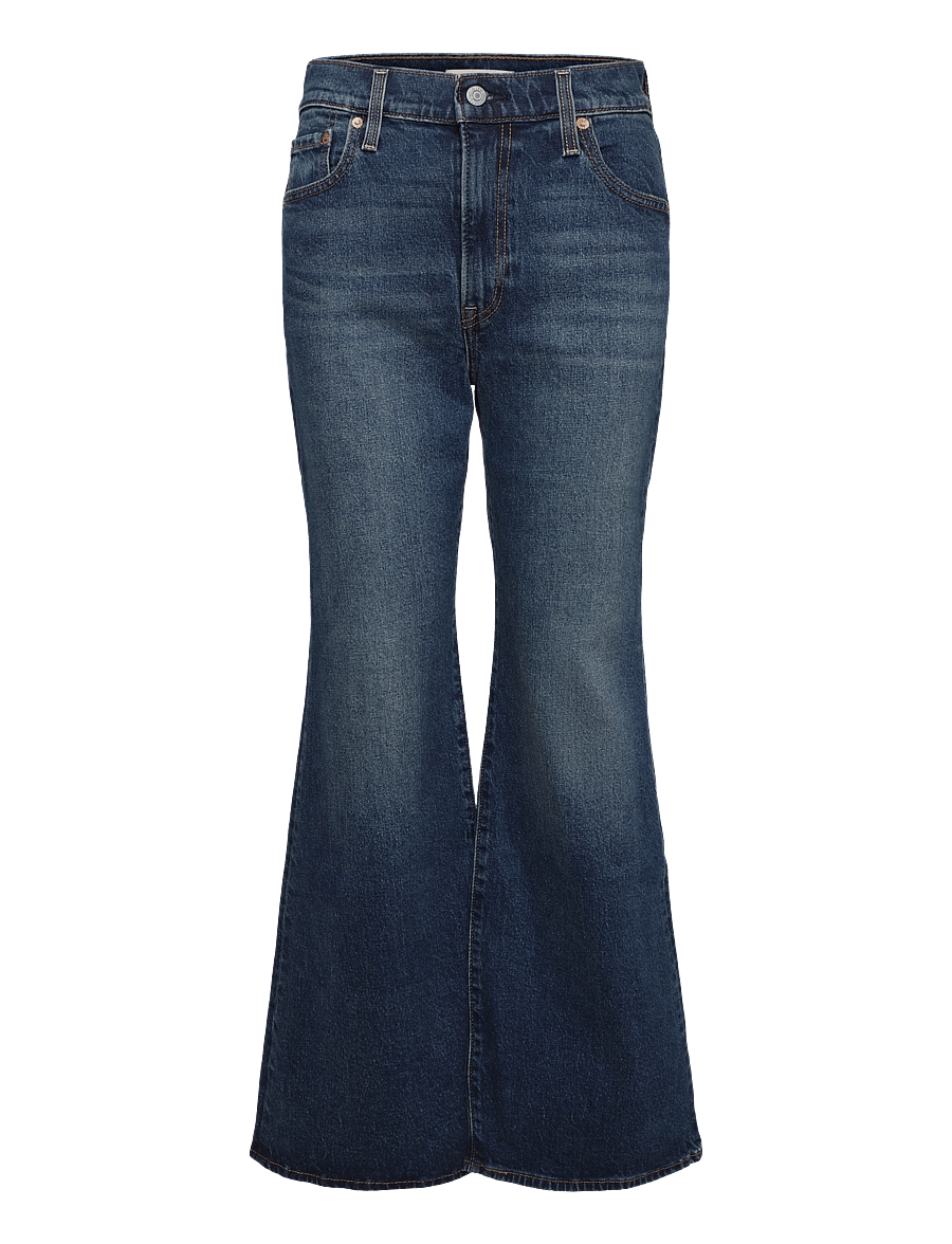 Levi's® - RIBCAGE FLARE H226 GATE KEEPIN - utsvängda jeans - med indigo - worn in - 1