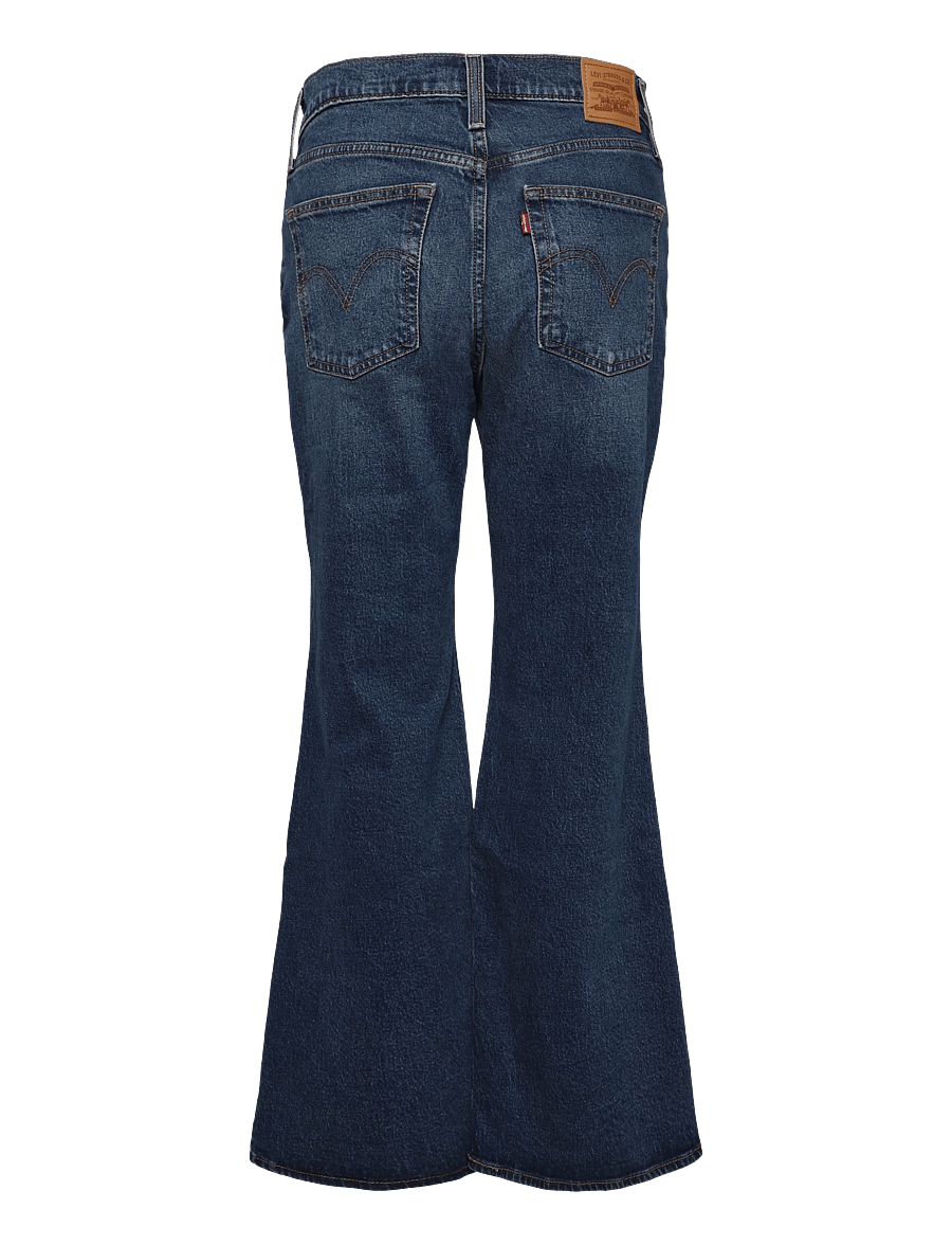 Levi's® - RIBCAGE FLARE H226 GATE KEEPIN - utsvängda jeans - med indigo - worn in - 2