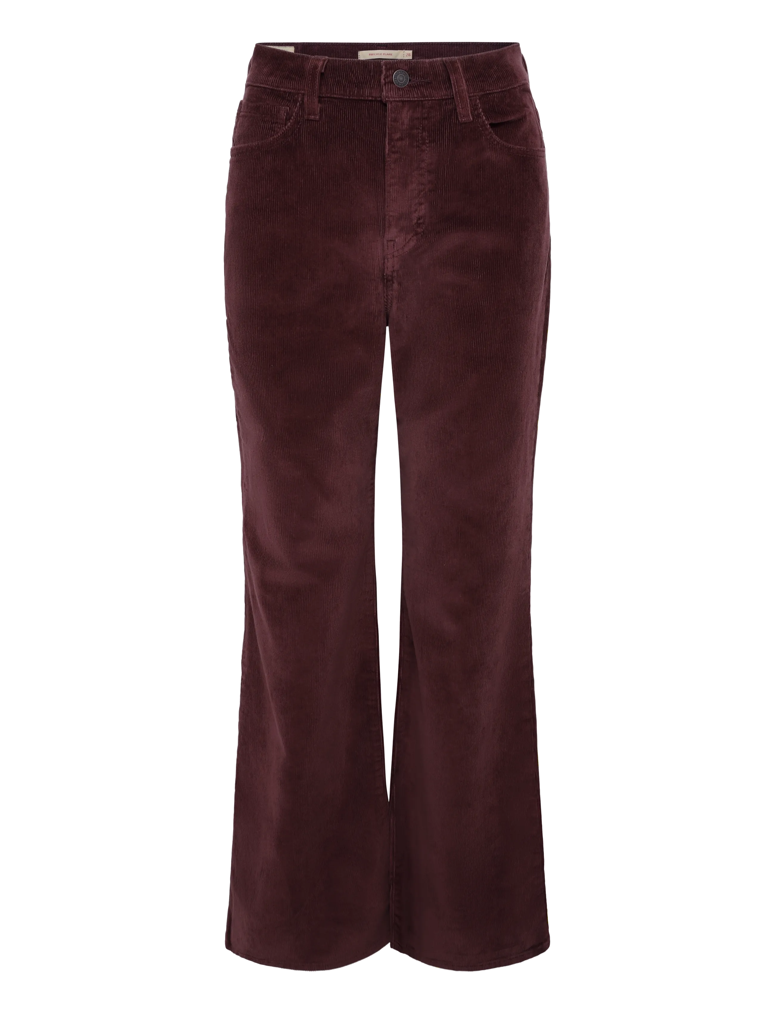 Levi's® RIBCAGE FLARE H226 SASSAFRAS - Inspiration - BROWNS / burgundy