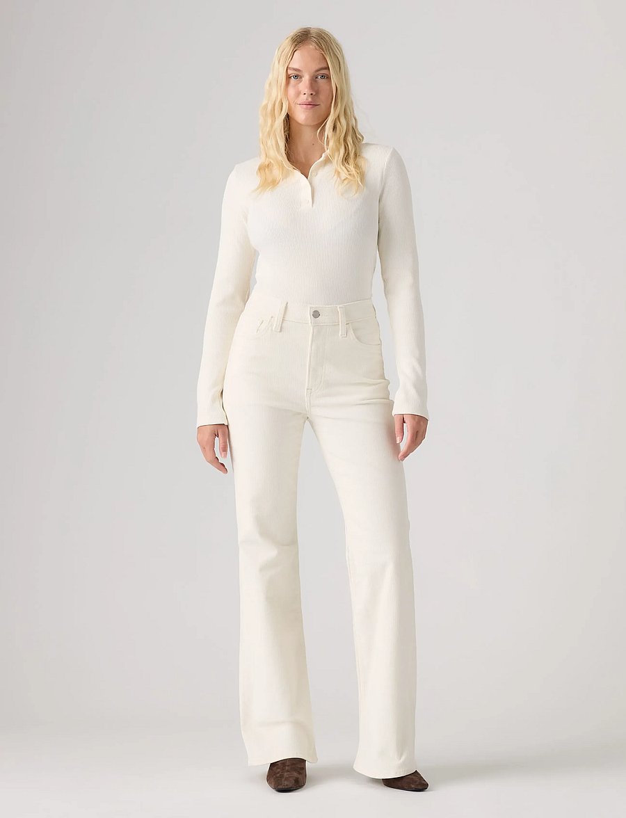 Levi's® - RIBCAGE FLARE H226 EGRET - alt laiad teksad - whites - 3