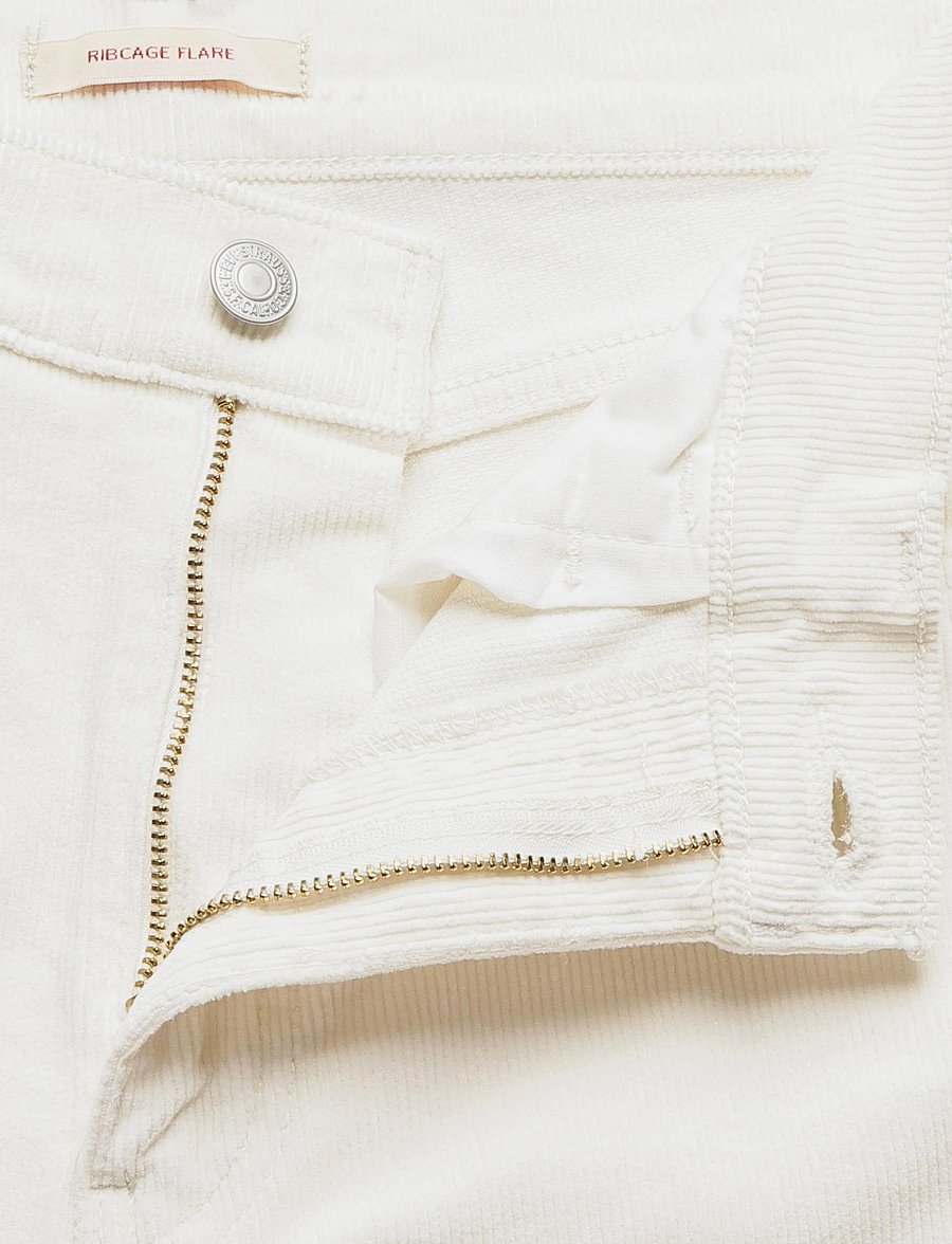 Levi's® - RIBCAGE FLARE H226 EGRET - schlaghosen - whites - 3