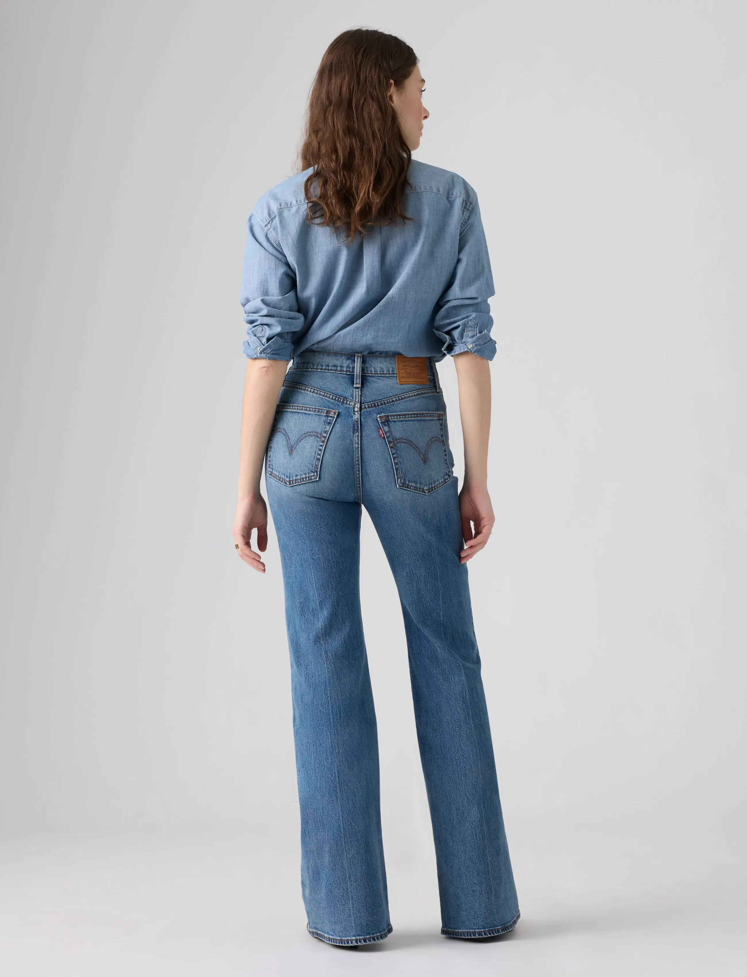Levi's® - RIBCAGE FLARE H226 SWEET NOON - med indigo - worn in - 4