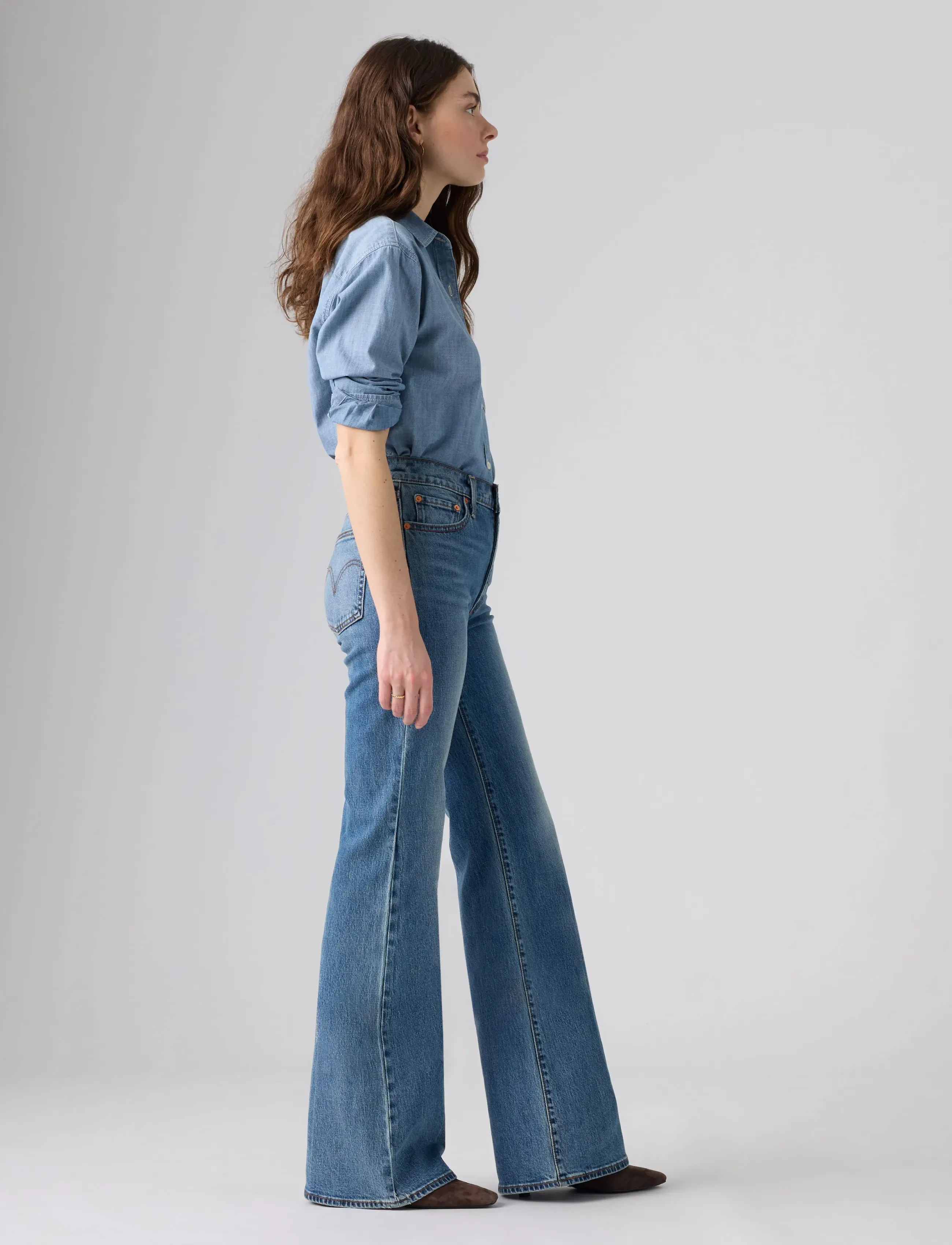 LEVIS ® Ribcage Flare H226 Sweet Noon jeans dam – bild 6