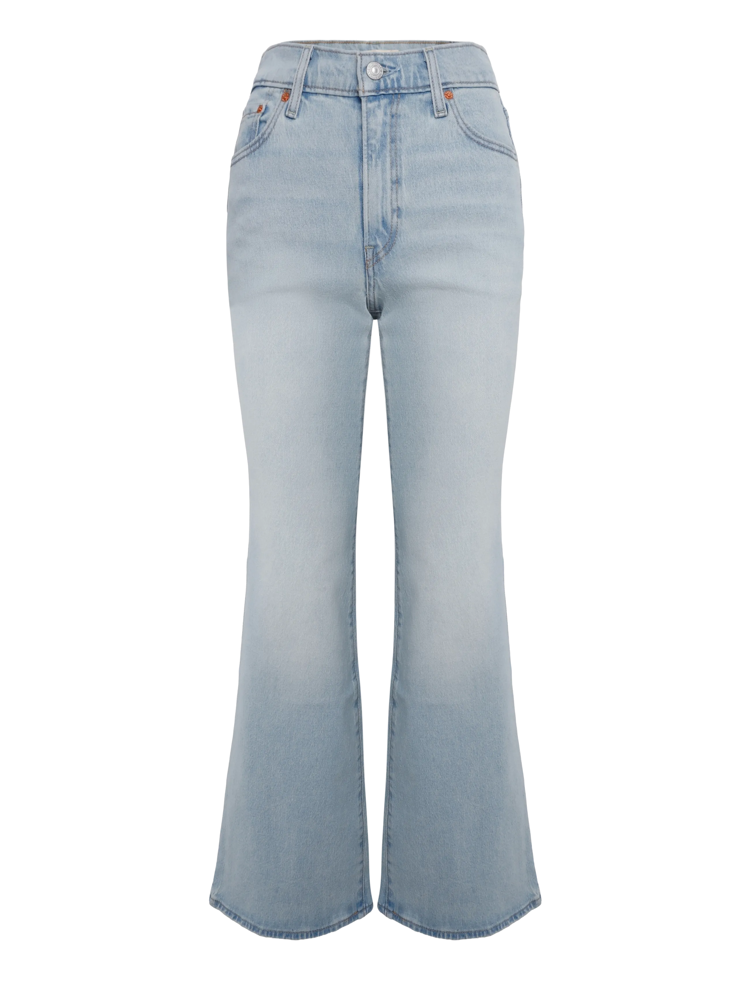 Levi's® RIBCAGE FLARE H226 BELINDAS LI - Flared jeans - LIGHT INDIGO - WORN IN / blue