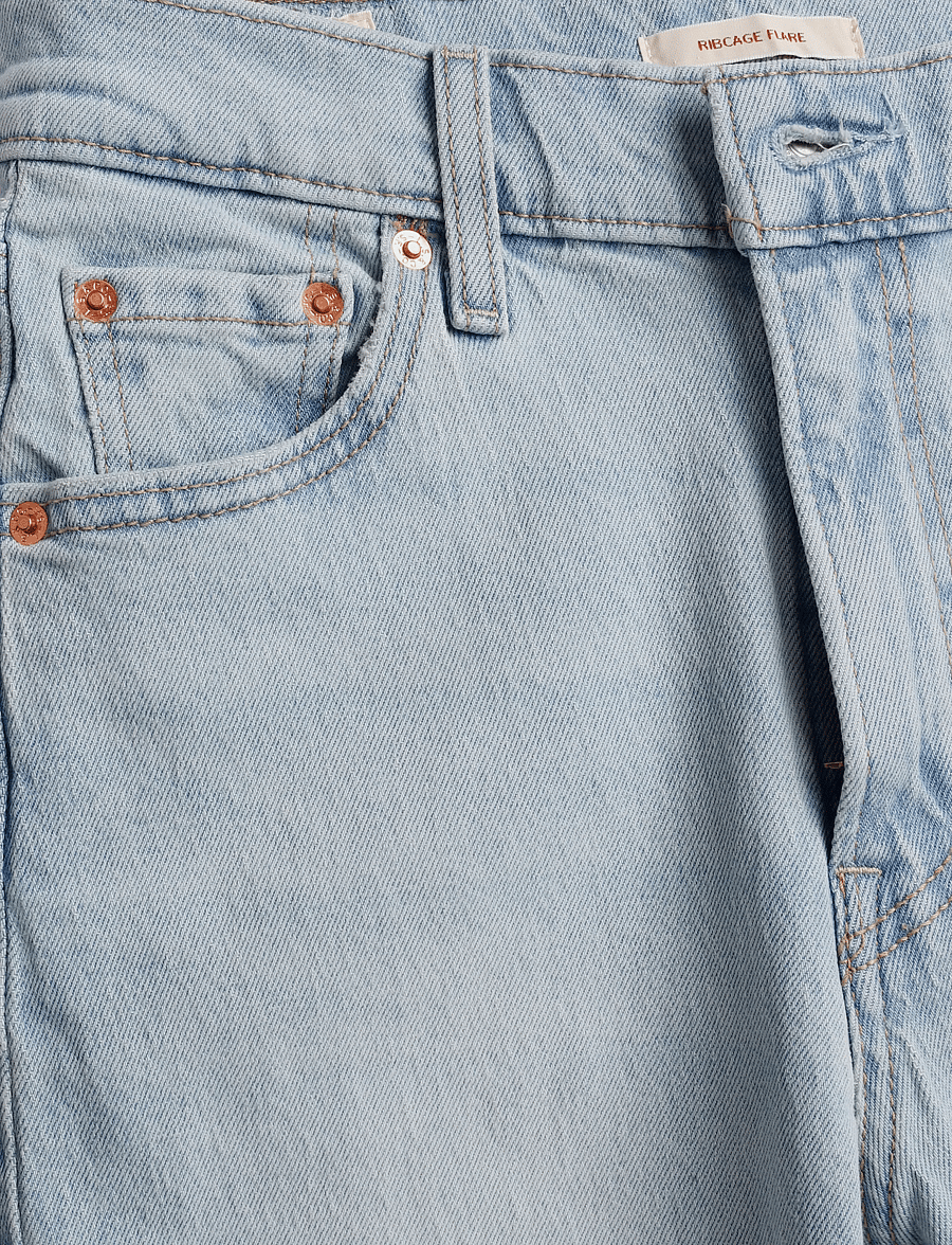 Levi's® - RIBCAGE FLARE H226 BELINDAS LI - flared jeans - light indigo - worn in - 2