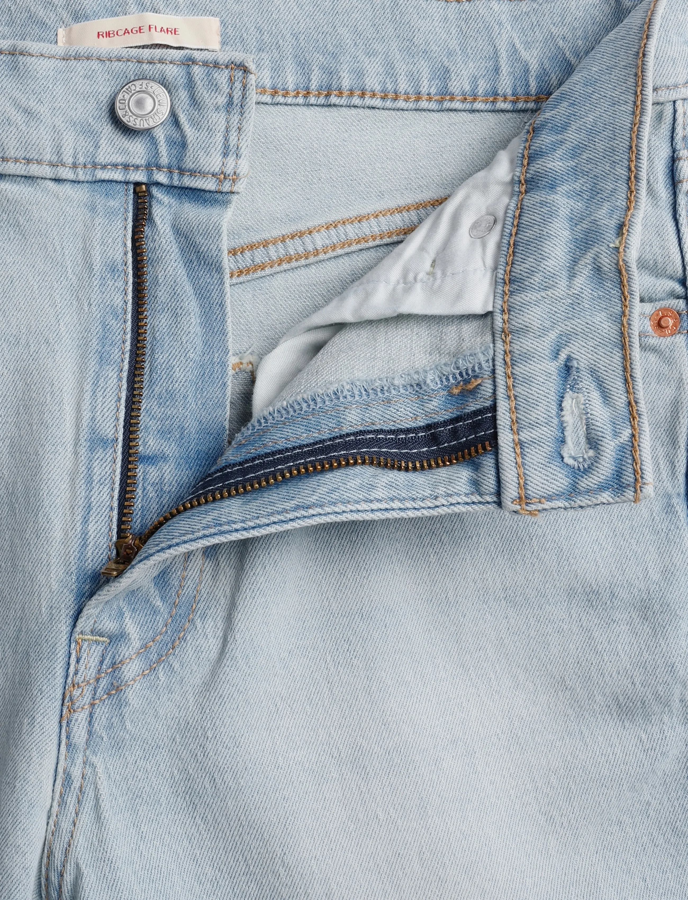Levi's® - RIBCAGE FLARE H226 BELINDAS LI - light indigo - worn in - 3