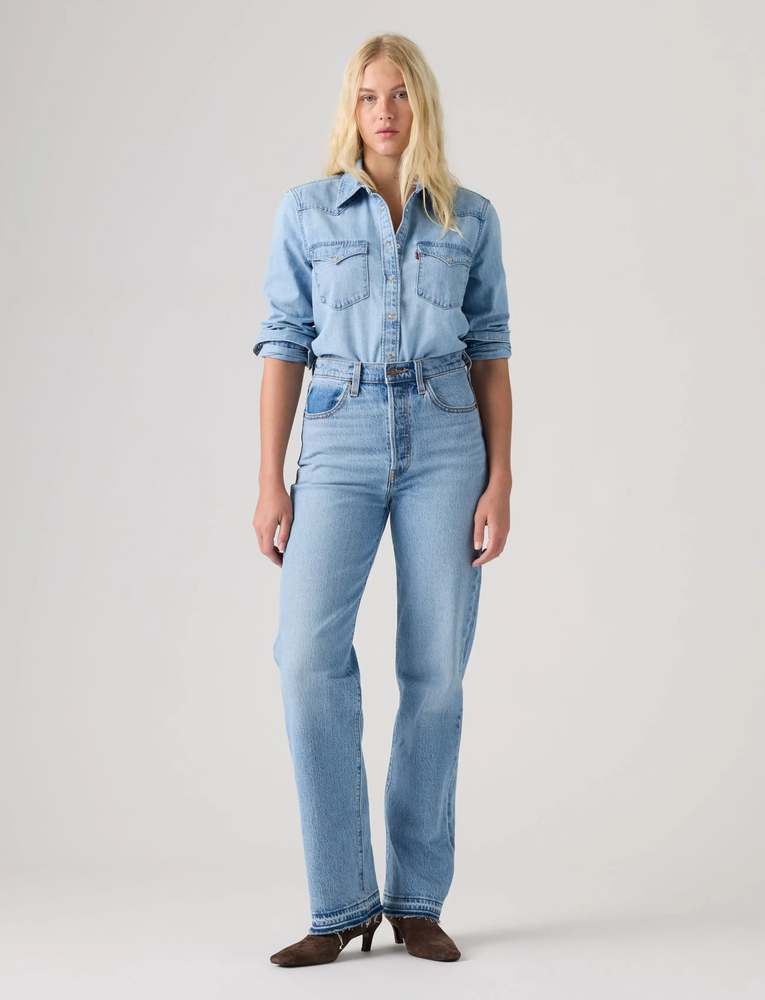LEVIS ® Ribcage Full Length Recrafted jeans dam – bild 2