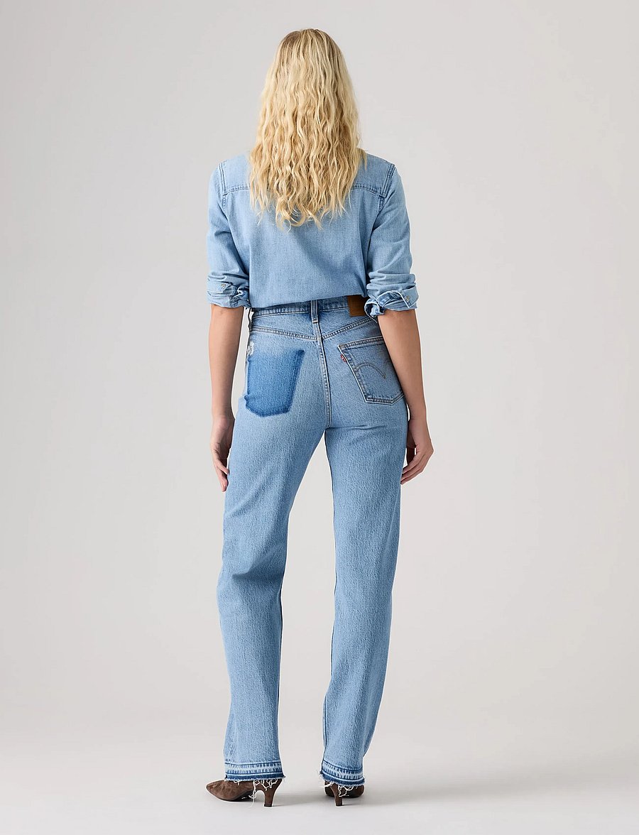 Levi's® - RIBCAGE FULL LENGTH RECRAFTED - mom jeans - med indigo - worn in - 4