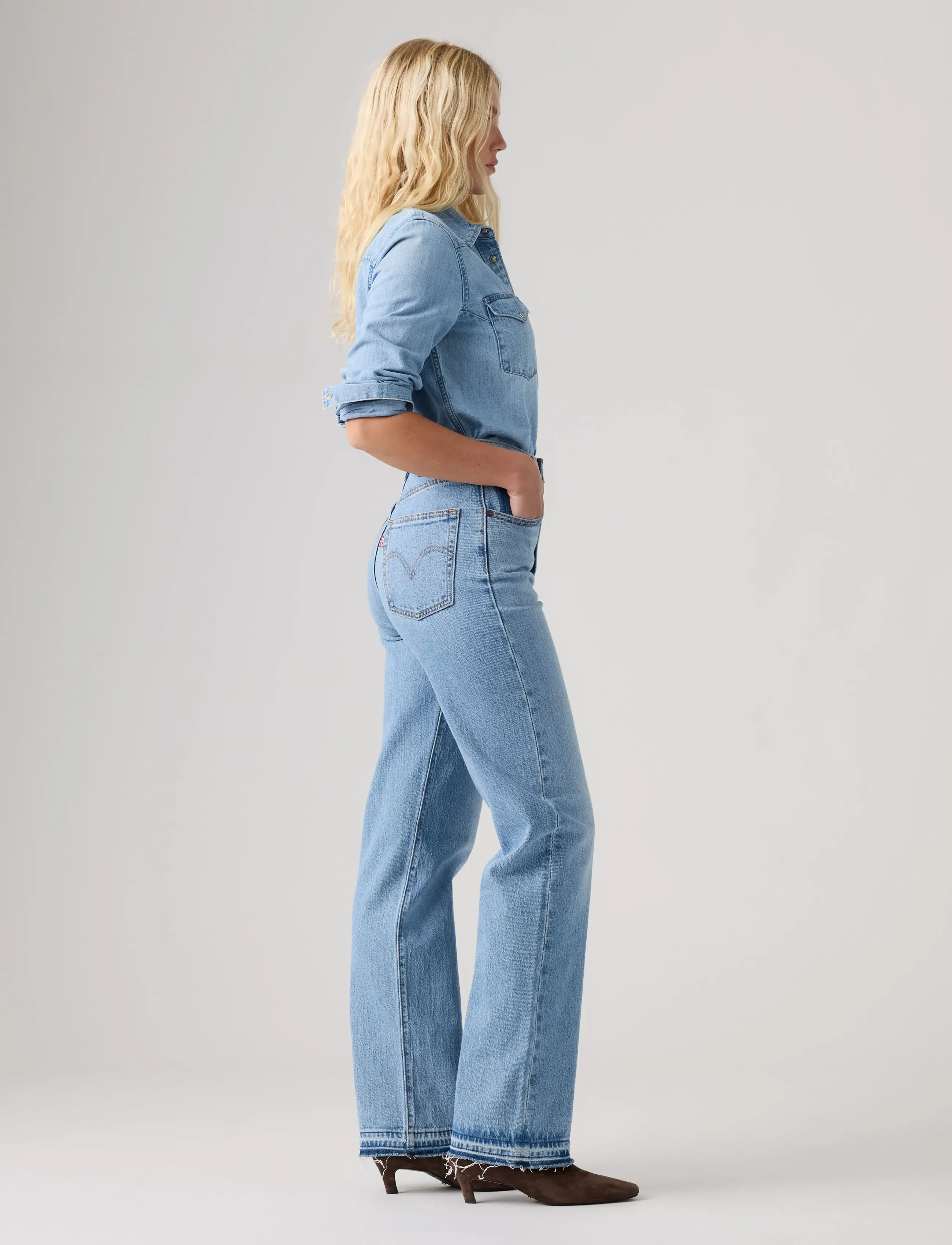 LEVIS ® Ribcage Full Length Recrafted jeans dam – bild 6