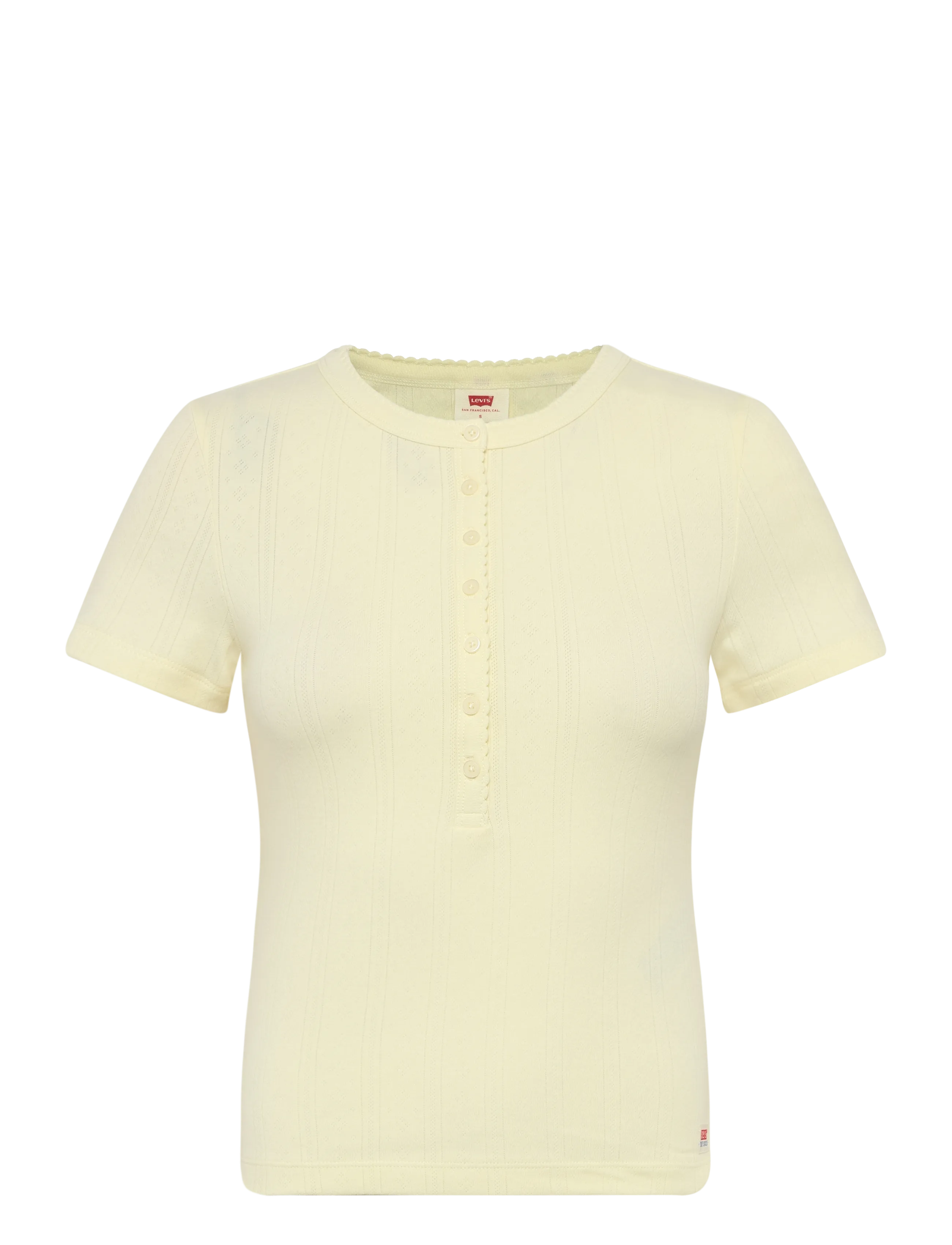 Levi's® DRY GOODS POINTELLE SS HENLEY - Kläder - NEUTRALS / cream