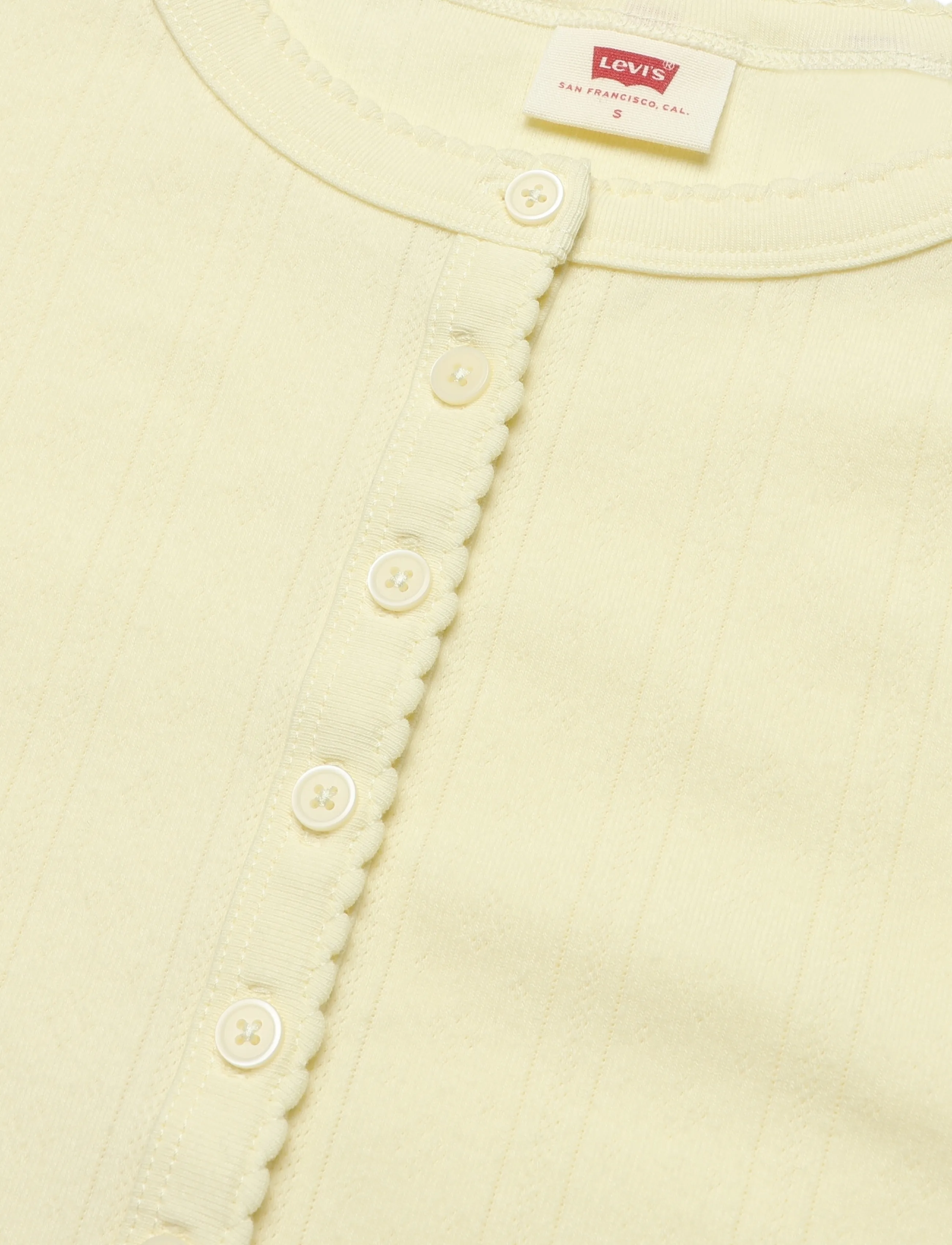 Levi's® - DRY GOODS POINTELLE SS HENLEY - t-shirts - neutrals - 2