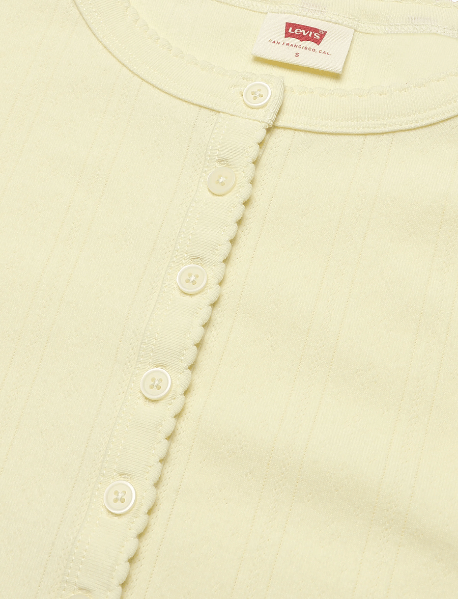 Levi's® - DRY GOODS POINTELLE SS HENLEY - t-shirts - neutrals - 2