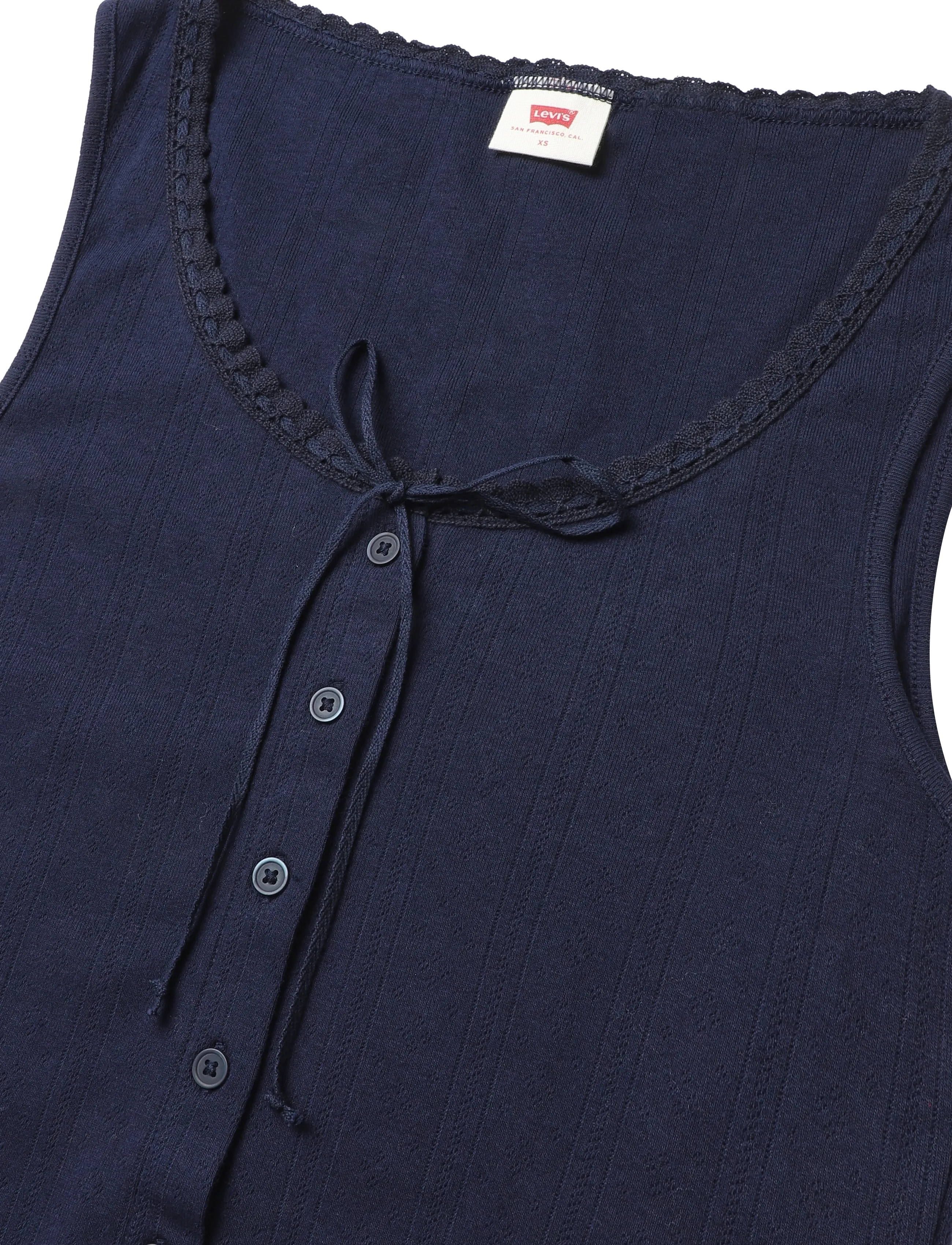 Levi's® - DRY GOODS POINTELLE LACE TANK - tanktops - blues - 2
