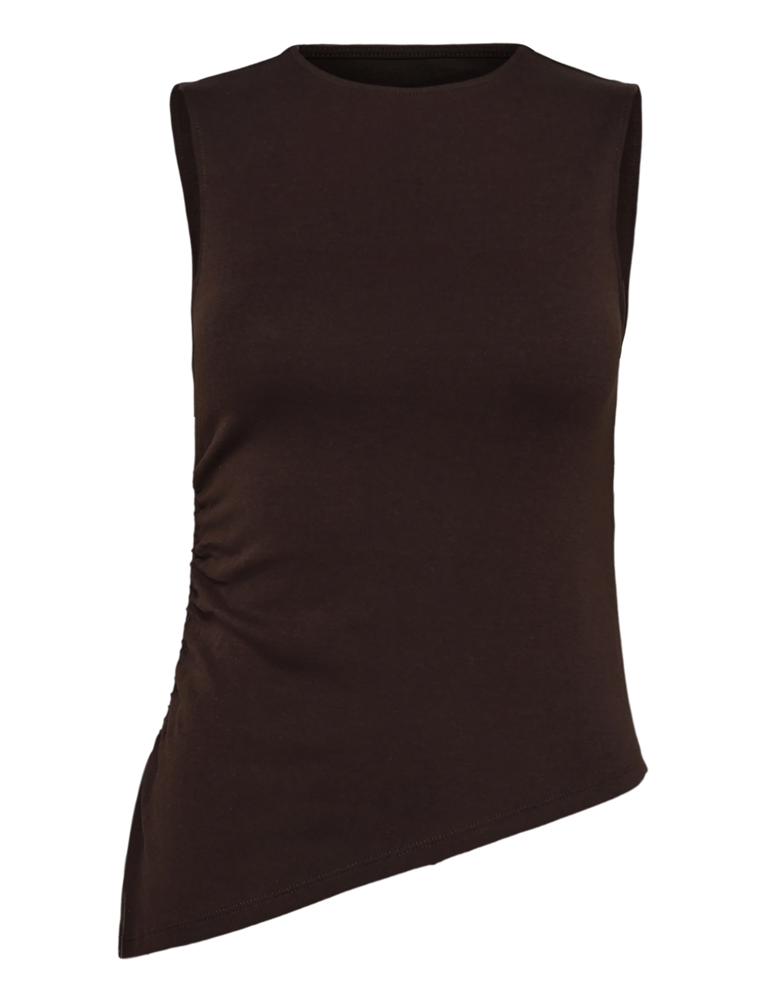 Levi's Alila Asymmetrical Sl Top Java, S, T-shirts & Oberteile, Braun - Sleeveless, Frauen