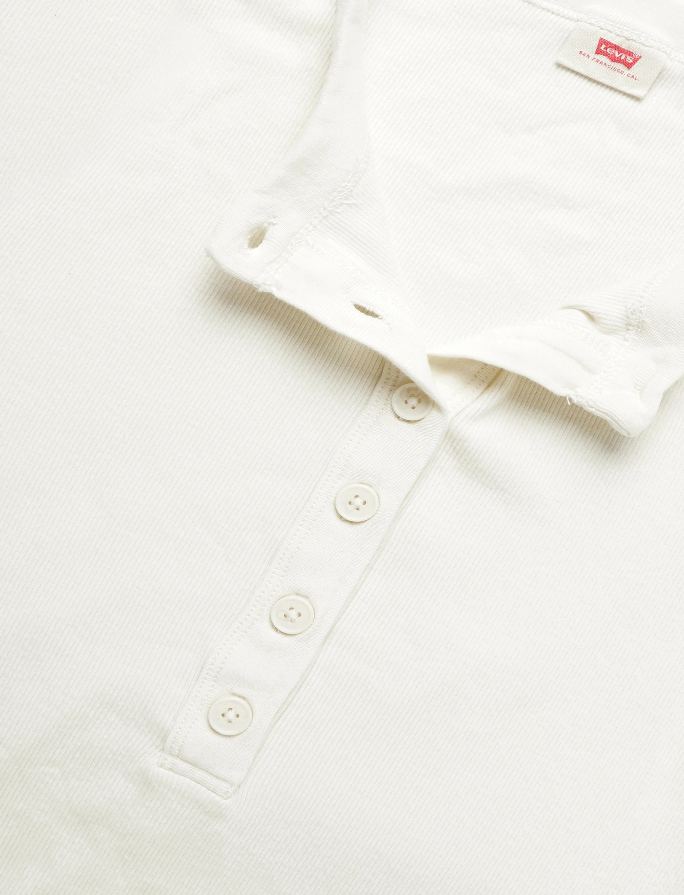 Levi's® - ESSENTIAL LS HENLEY EGRET - whites - 2