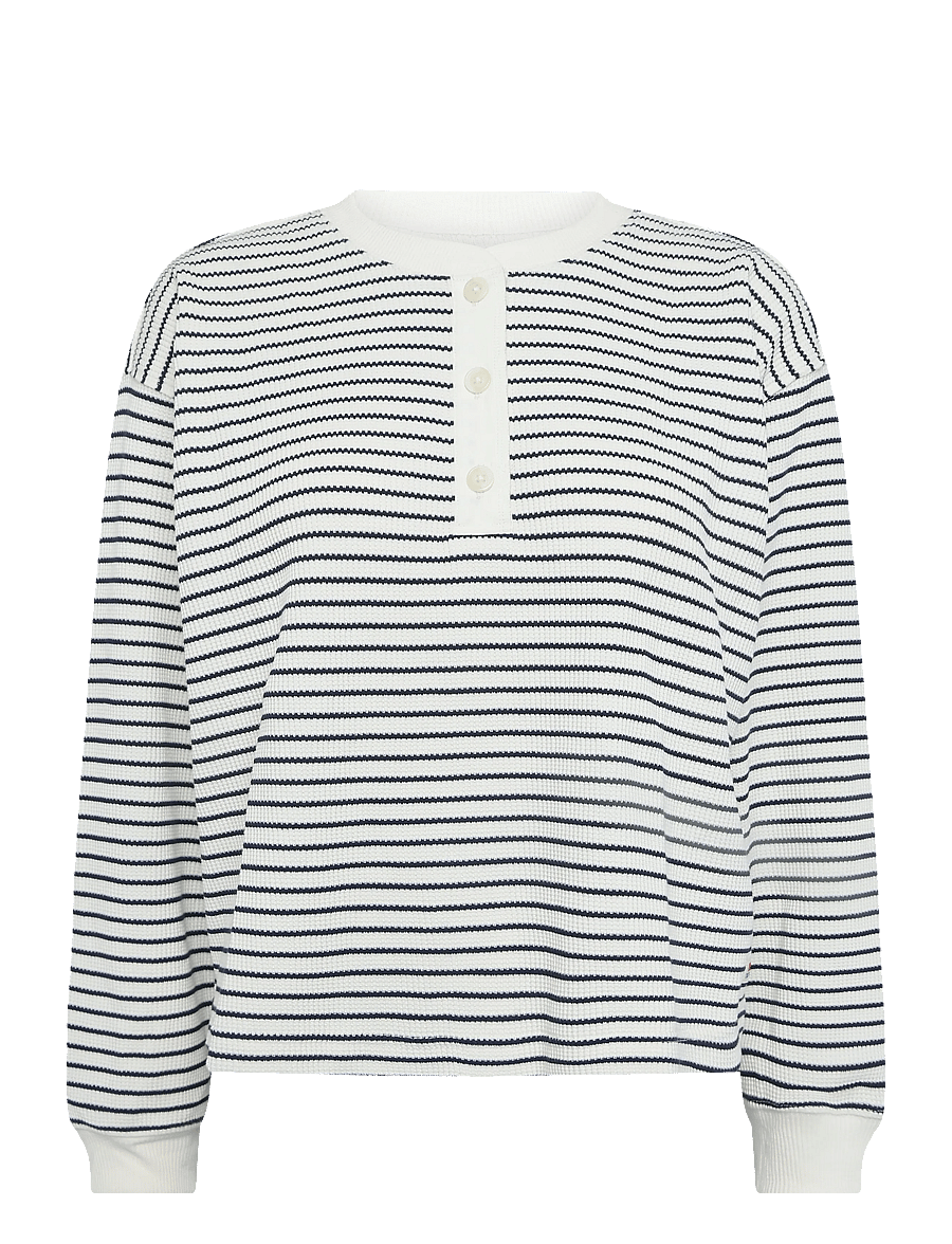 Levi's® - DRY GOODS RELAXED LS HENLEY JA - striktrøjer - blues - 1