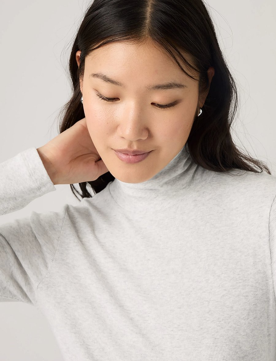 Levi's® - HAYES LS LAYERING TURTLENECK F - kampsunid - greys - 5